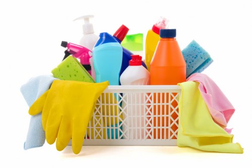 Detailed kitchen and bathroom cleaning during an end of tenancy clean