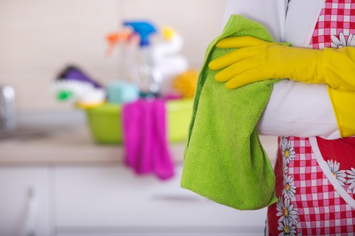 Protective cleaning setup for a safe carpet cleaning service